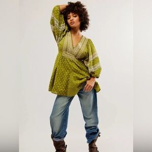 Free People Sweet Southwest Mini Dress Sz small too beautiful